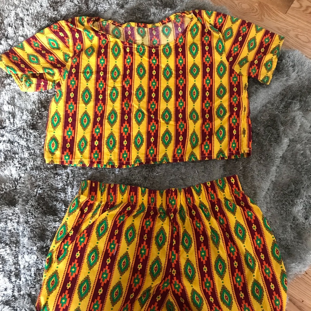 African print co ord set
